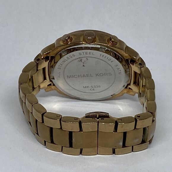 Michael Kors MK5336 Women's Gold Stainless Steel Analog Dial Quartz Watch LB342 - Picture 10 of 12